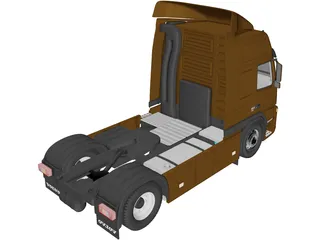 Volvo FM 4x2 (2010) 3D Model preview