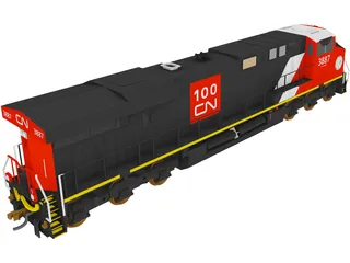 ES44AC CN GEVO 3D Model preview
