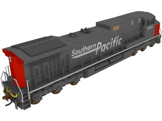 Southern Pacific C44-9W 3D Model preview