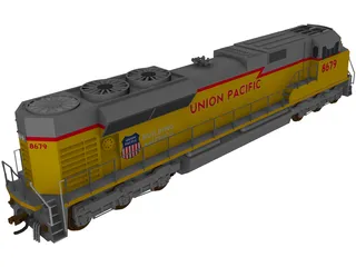 Union Pacific SD70Ace 3D Model preview