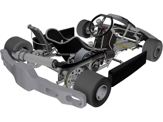 Go Kart 3D Model preview
