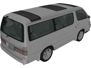 Toyota Hiace (1999) 3D Model preview