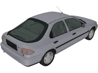 Ford Mondeo Hatchback (1993) 3D Model preview