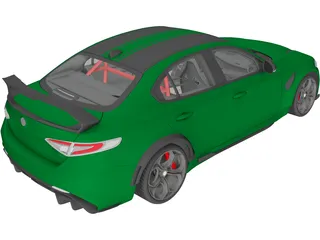 Alfa Romeo Giulia GTA (2021) 3D Model preview