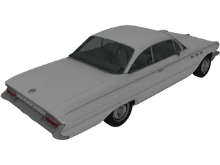 Buick LeSabre 2-door Hardtop (1961) 3D Model preview