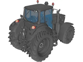 John Deere 6195M 3D Model preview