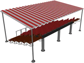 Tribune 3D Model preview