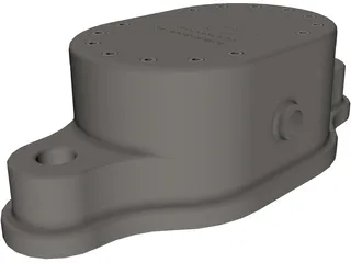 Gear Motor Pump 3D Model preview