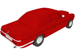 Mercedes-Benz 230 [W114] (1968) 3D Model preview