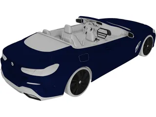 BMW M4 Cabrio (2021) 3D Model preview