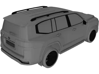 Toyota Land Cruiser 300 (2022) 3D Model preview