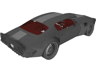 Pontiac Firebird Trans Am Tuning Edition (1970) 3D Model preview