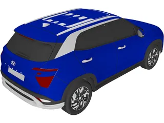 Hyundai Creta (2022) 3D Model preview