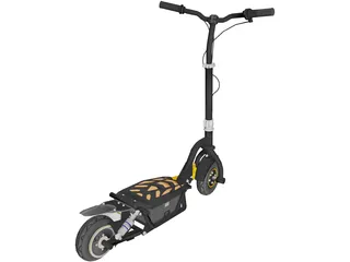 Electric Scooter 3D Model preview