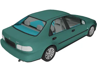 Honda Civic EG Sedan (1993) 3D Model preview