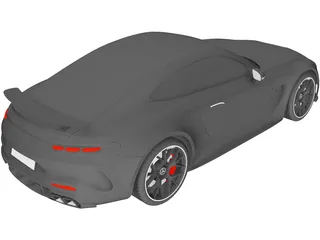 Mercedes-AMG GT Coupe (2024) 3D Model preview