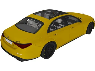 Mercedes-Benz S63 E Performance (2023) 3D Model preview
