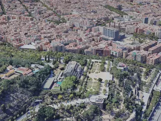 Barcelona City, Spain (2023) 3D Model preview