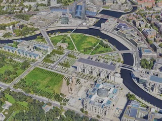 Berlin City, Germany (2023) 3D Model preview
