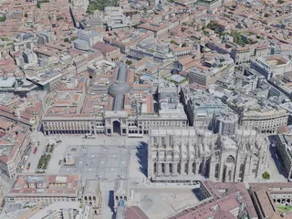 Milan City, Italy (2023) 3D Model preview