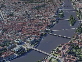 Prague City, Czechia (2023) 3D Model preview