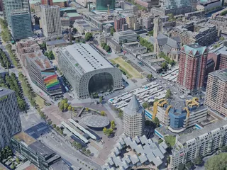 Rotterdam City, Netherlands (2023) 3D Model preview