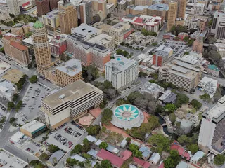 San Antonio City, USA (2023) 3D Model preview
