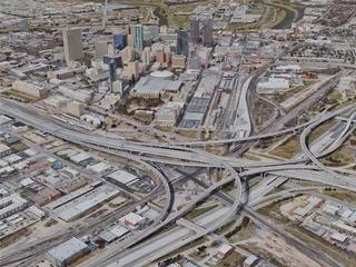 Fort Worth City, USA (2023) 3D Model preview