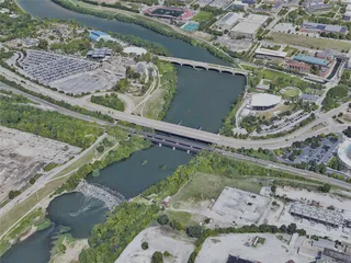 Indianapolis City, IN, USA (2022) 3D Model preview