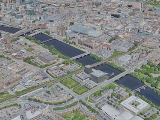 Glasgow City, UK (2023) 3D Model preview