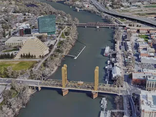 Sacramento City, USA (2023) 3D Model preview