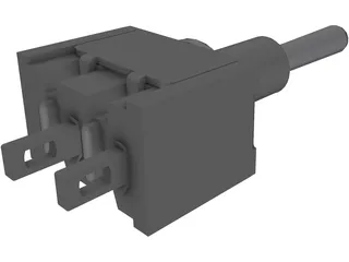Toggle Switch 3D Model preview