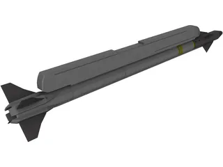 AIM-9X Sidewinder 3D Model preview