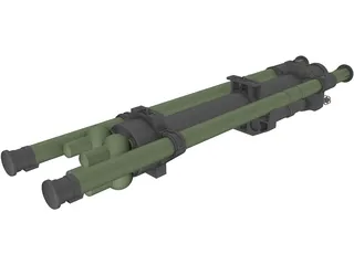 Strelets Missile Launcher 3D Model preview