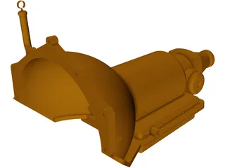 Chevrolet Turbo 350 Transmission 3D Model preview