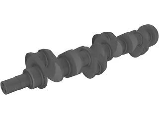 Crankshaft Cummins Diesel 3D Model preview