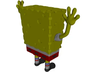 Sponge Bob Square Pants 3D Model preview