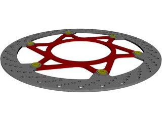 Magura Disc 320mm Complete Left Side 3D Model preview