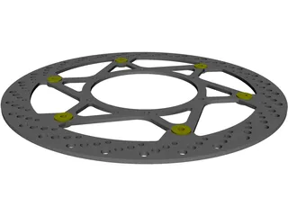 Magura Disc 320mm Complete Right Side 3D Model preview