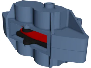 Brembo Brake Caliper 3D Model preview