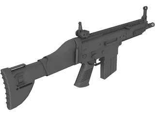 FN SCAR 3D Model preview