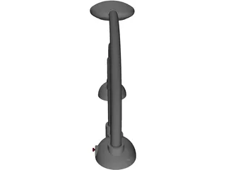 Jonathan Ive Influenced Desk Light 3D Model preview