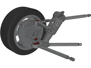 Racing Suspension 3D Model preview