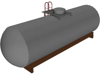 Oil Tank 3D Model preview