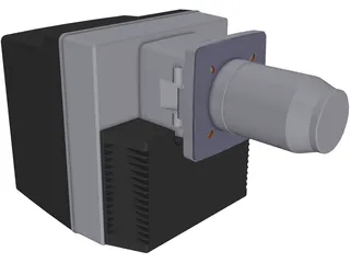 Weishaupt Brenner WL40 Gas 3D Model preview
