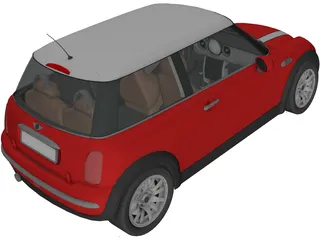 Mini Cooper 3D Model preview