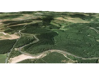 Nurburgring Racing Track 3D Model preview