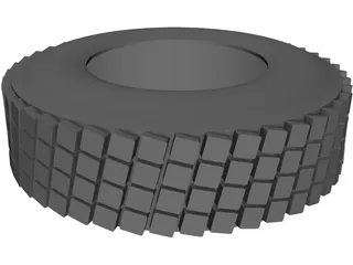 Wheel Tire 3D Model preview