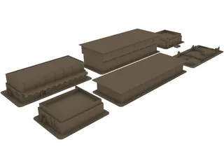 Desert Town 3D Model preview