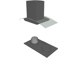 Kitchen Hood 3D Model preview